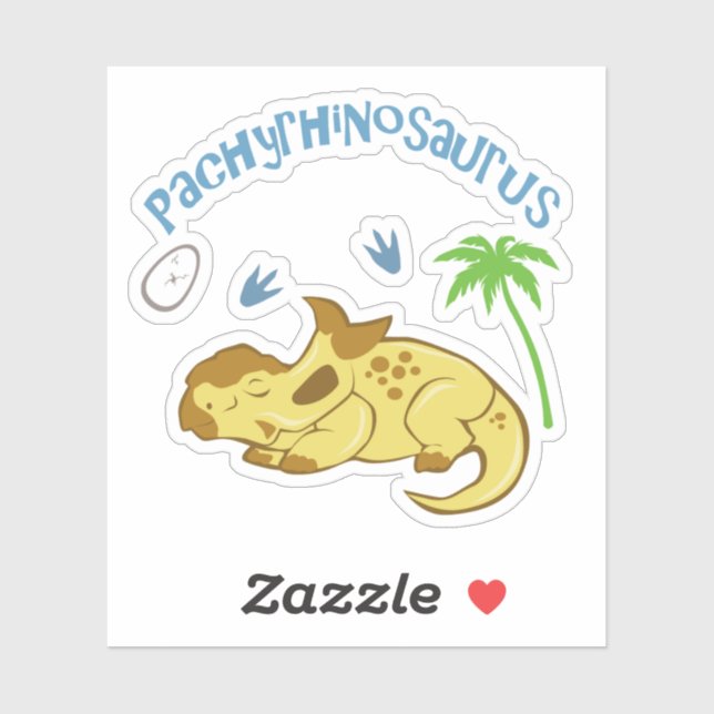 Sticker Pachyrhinosaure mûre (Feuille)