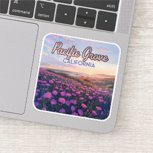 Sticker Pacific Grove California Monterey Magique Purple