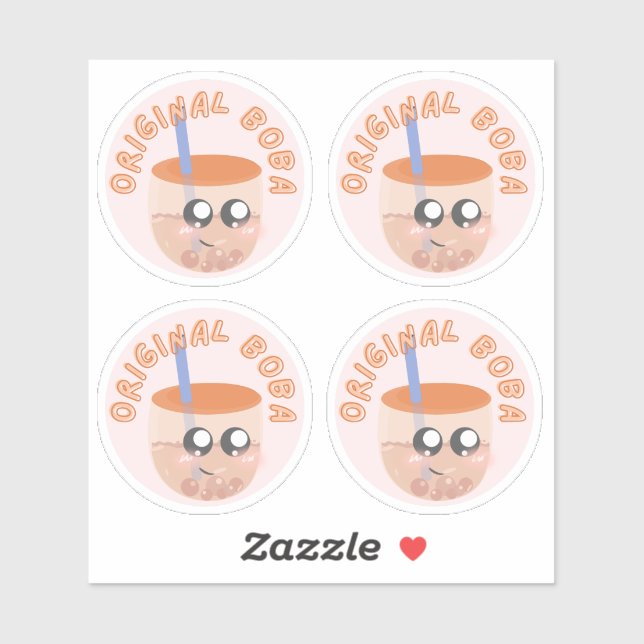 Sticker Pack Boba original de 4 (Feuille)