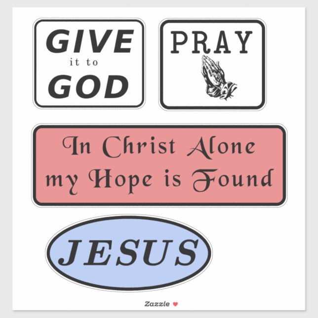 Sticker Pack Christian Inspiration (Feuille)