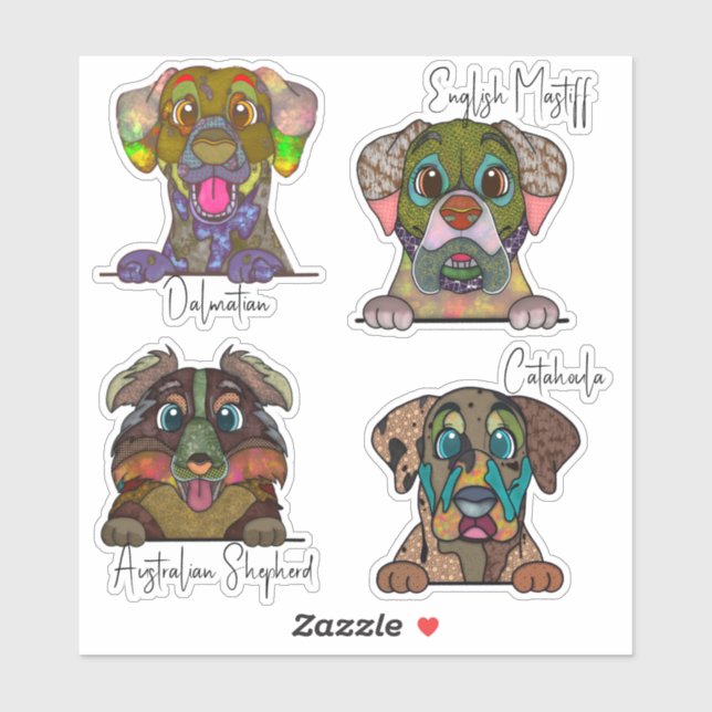 Sticker Pack d'autocollants Abstrait pour le visage de chi (Feuille)