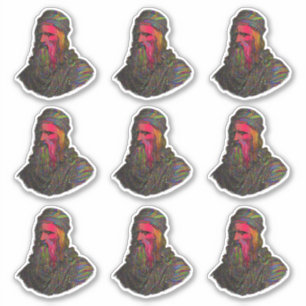 Sticker Pack d'autocollants d'art abstrait de Léonard de V