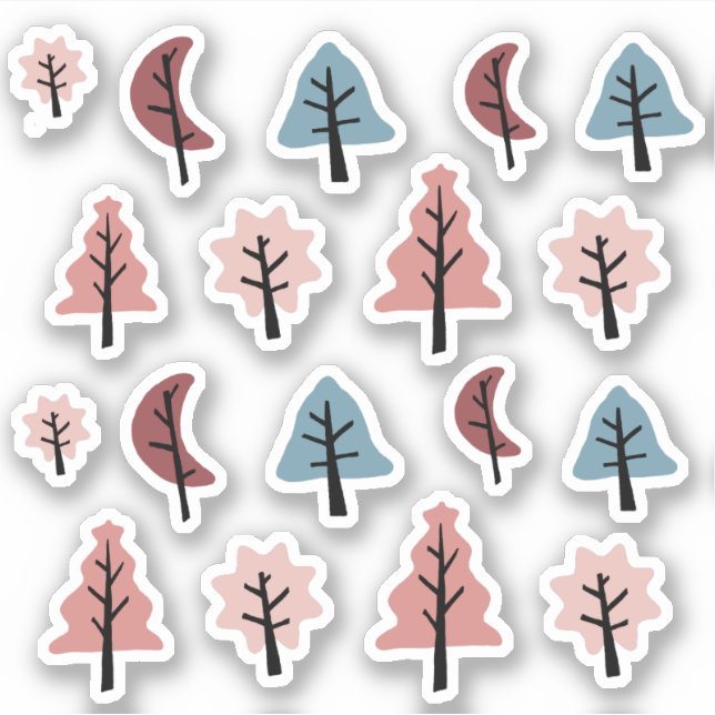 Sticker Pack d'autocollants de Noël en forme de cookie ros (Devant)