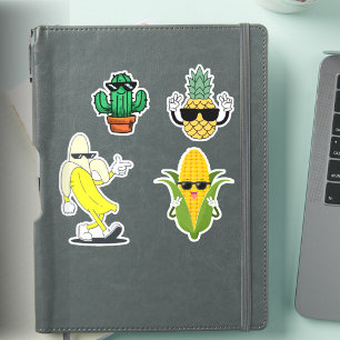 Sticker Pack d'autocollants de nourriture cool drôles en v