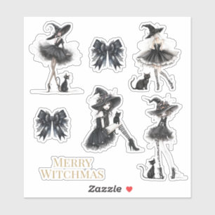 Sticker Pack d'autocollants de sorcière gothique Merry Wit
