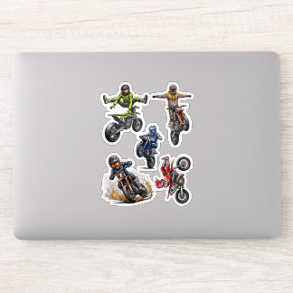 Sticker Pack d'autocollants de stunt pour moto Supermoto e