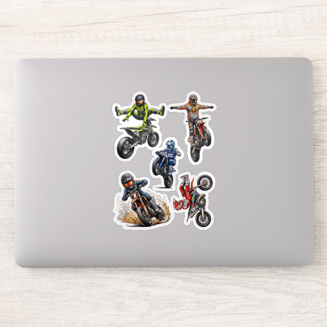 Sticker Pack d'autocollants de stunt pour moto Supermoto e (Ordinateur)
