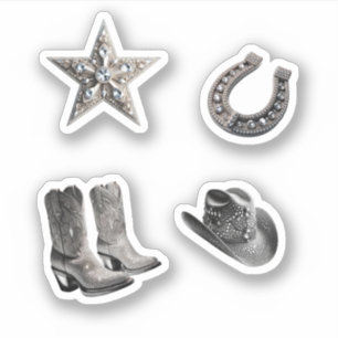 Sticker Pack d'autocollants Disco Cowgirl Variety