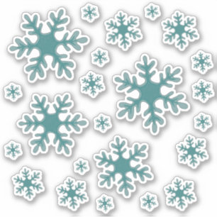 Sticker Pack d'autocollants Flocon de neige Neige Vacances