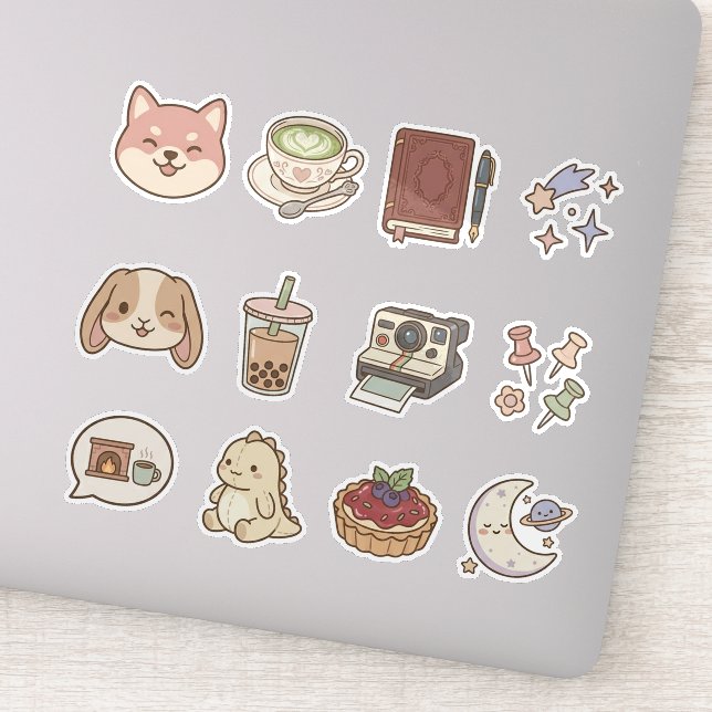 Sticker Pack d'autocollants mignons pour iPad – Esthétique (Détail)
