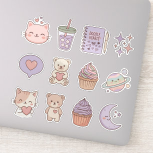 Sticker Pack d'autocollants mignons pour iPad esthétique K
