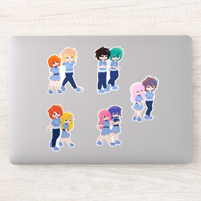 Sticker Pack d'autocollants Wingz Students - Feuille 1 (Ordinateur)