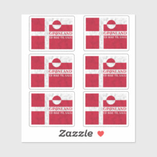 Sticker Pack de drapeaux danois et groenlandais