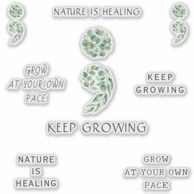 Sticker Pack de planification positif encourageant point-v (Devant)