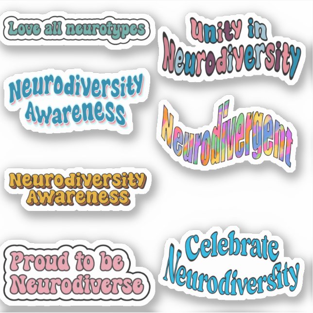 Sticker Pack de sensibilisation à la neurodiversité (Devant)