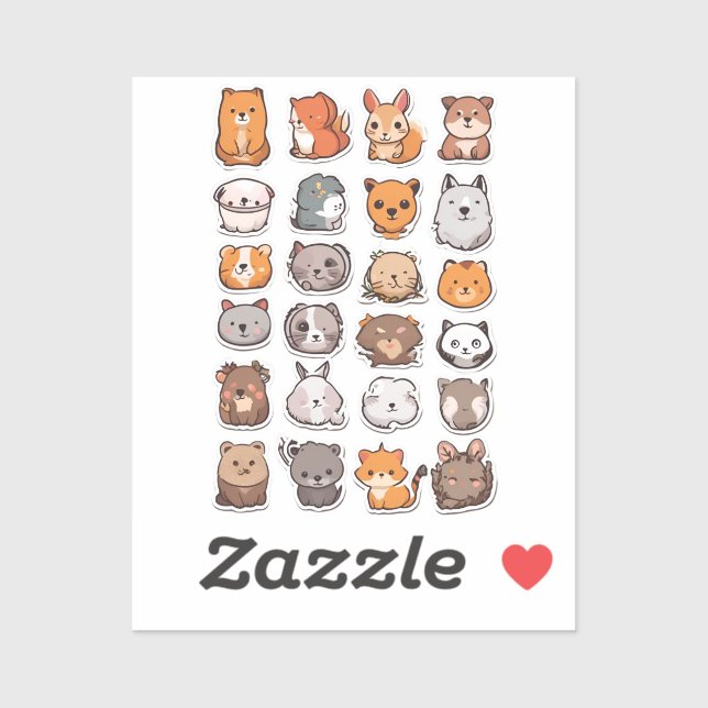 Sticker Pack des Compagnons de Critter joueurs (Feuille)