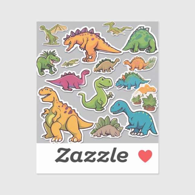 Sticker Pack Dino World Delight (Feuille)