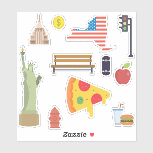 Sticker Pack New York (Feuille)