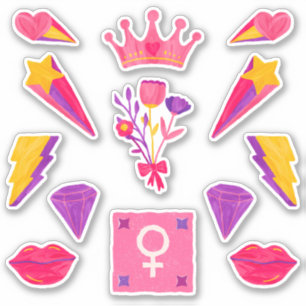Sticker Pack pour l'autonomisation féminine Power 