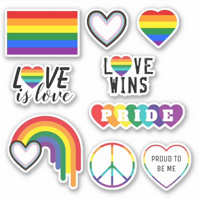 Sticker Pack Pride LGBTQ (Devant)