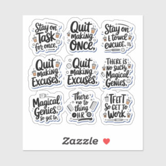 Sticker "Pack Snark de Productivité Sarcastique"