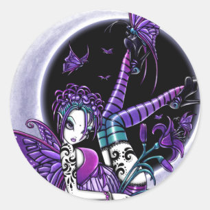 Sticker "Paige" Rainbow Butterfly Moon Fairy