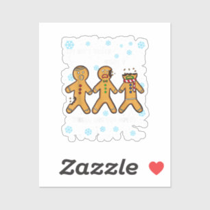 Sticker Pain d'épices Homme Cookie My Butt Hurts Funny Chr