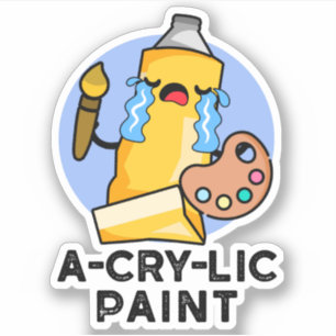 Sticker Paint amusant Artiste Pun