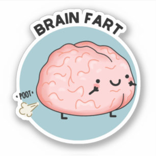 Sticker Paire de cerveau amusant Anatomie Pun