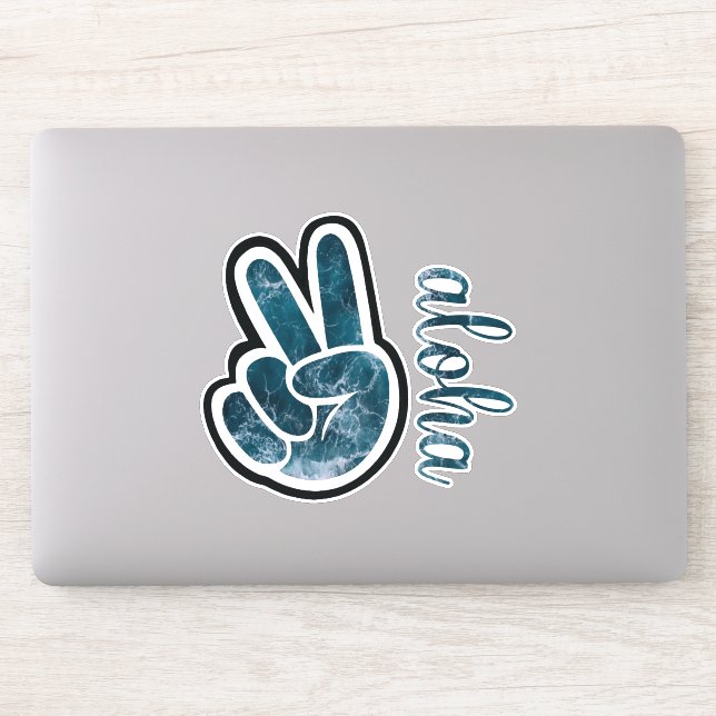 Sticker Paix et aloha (Ordinateur)