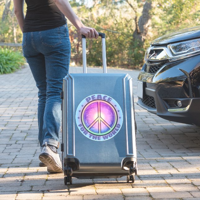 Sticker Paix pour le monde ☮ (Valise Insitu)