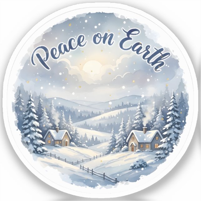 Sticker Paix sur Terre (Recto)