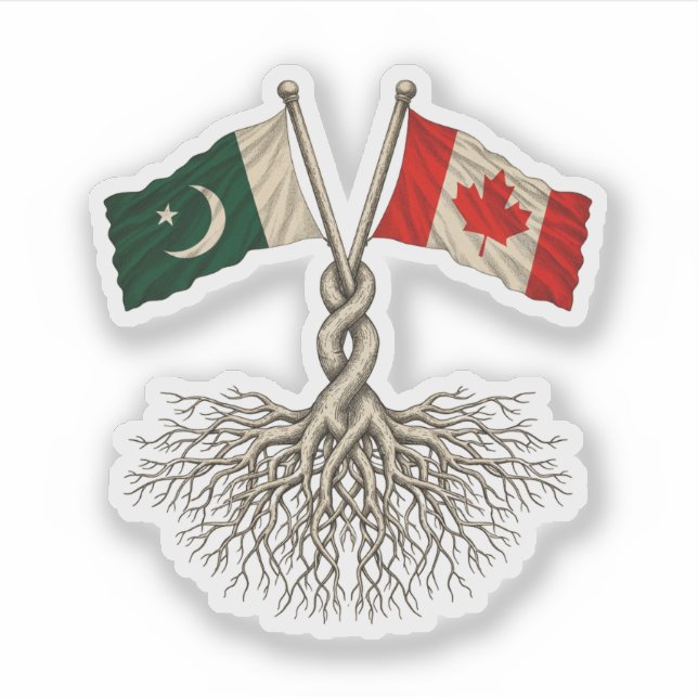 Sticker Pakistano-Canadien (Devant)