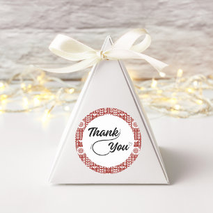 Sticker Palestinien Tatreez En Merci Rouge