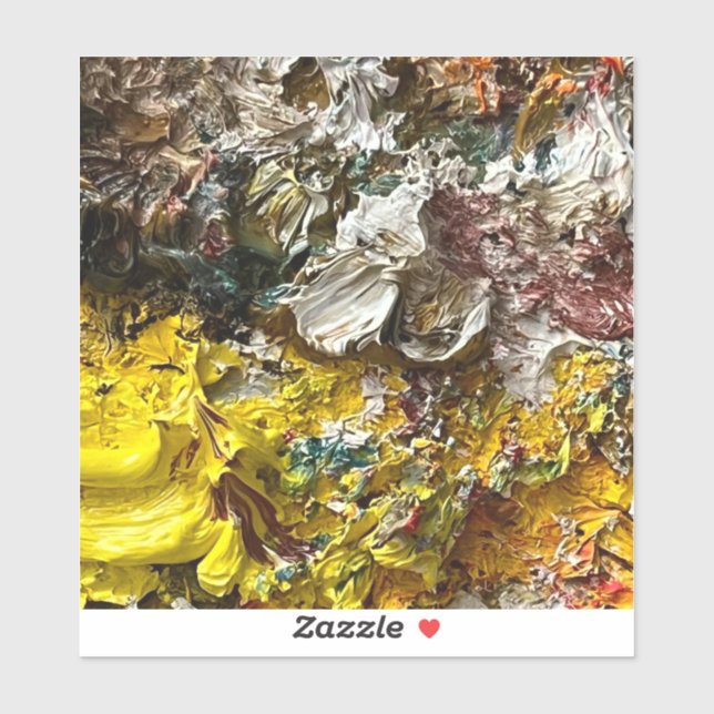 Sticker Palette de l'artiste #1 (Feuille)