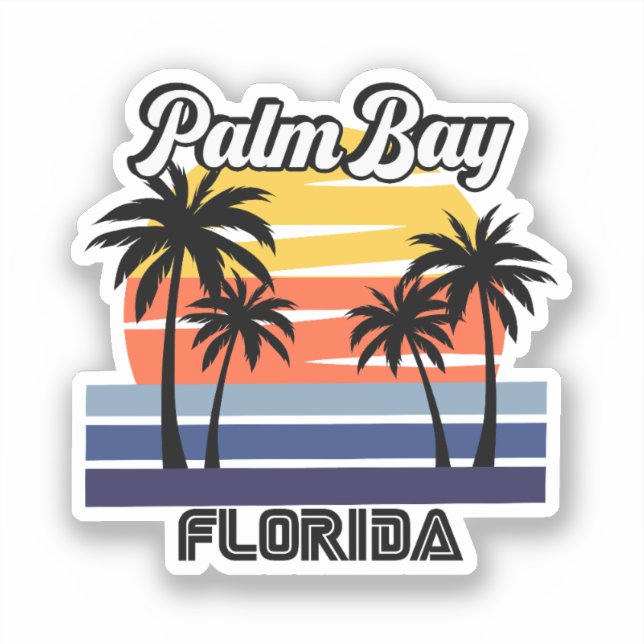 Sticker Palm Bay, Floride (Recto)