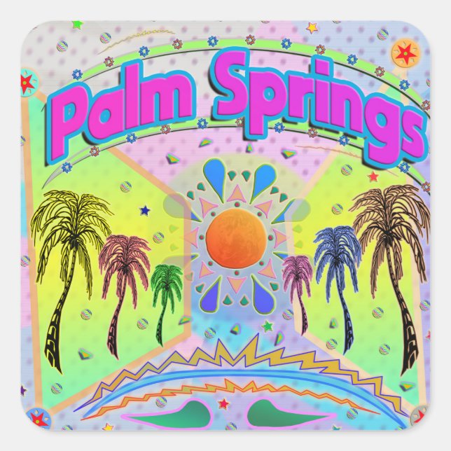 Sticker Palm Springs Calm Desire (Devant)