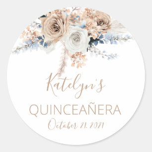 Sticker Pampas Grass Boho Quinceañera Favoriser