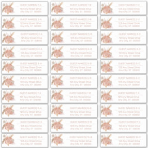 Sticker Pampas Grass   Liste d'adresses d'invités Hydrange