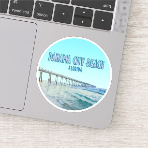 Sticker Panama City Beach Florida Vintage