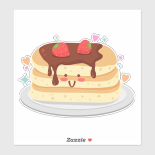 Sticker Pancake Lover Addict Design mignon