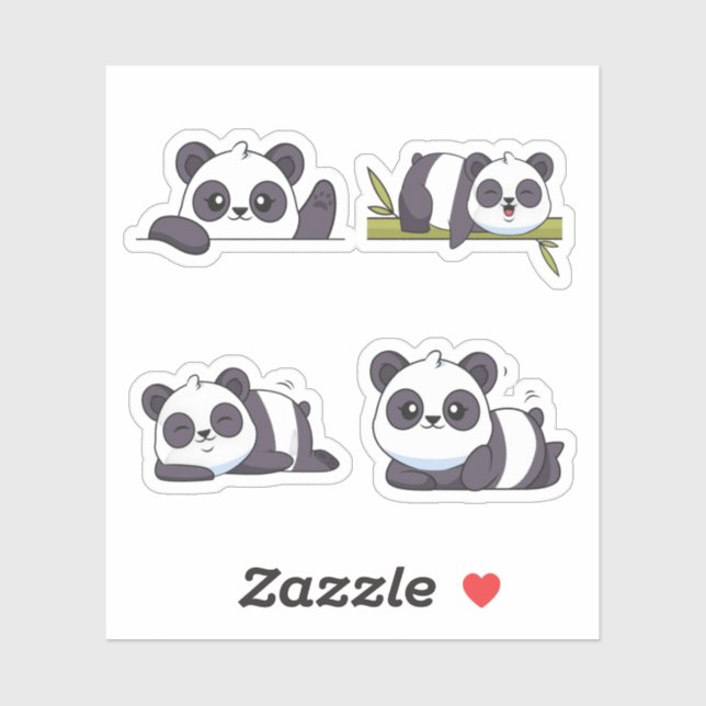 Sticker panda (Feuille)