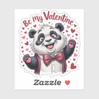 Sticker Panda de la Saint Valentin