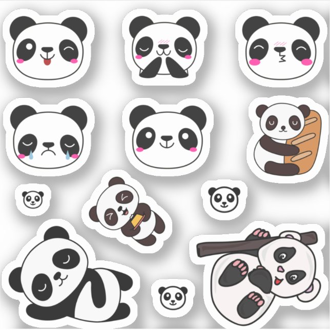 Sticker Panda Emoji Cute (Devant)