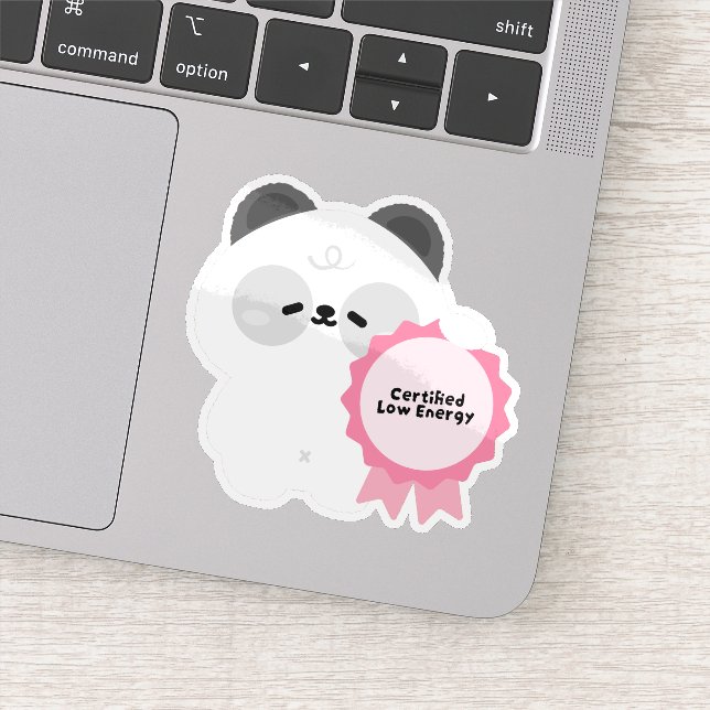 Sticker Panda Épuisé Certifié (Détail)