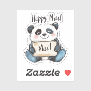 Sticker Panda Happy Mail