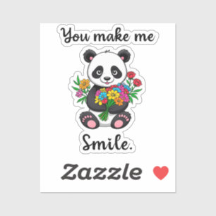 Sticker Panda mignon qui me fait sourire