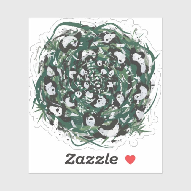 Sticker Panda-monium (Feuille)