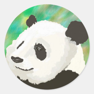 Sticker Panda Peint