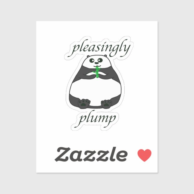 Sticker Panda Plump (Feuille)